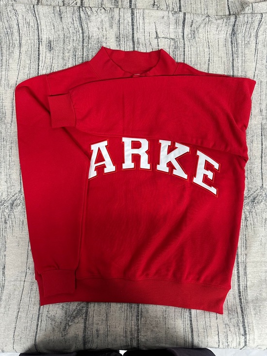 Parke Tops - Parke Vintage College Style Red Pullover